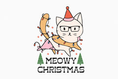 Meowy Christmas Clipart Bundle - CraftNest - Digital Crafting and Art