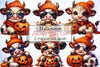 Baby Cow Halloween Clipart Bundle