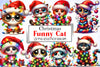 Christmas Cat Clipart Bundle 4