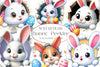 Easter Bunny Peeking Out Clipart Bundle