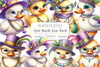 Mardi Gras Cute Duck Clipart Bundle 2