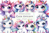 Cute Unicorn Clipart Bundle 14