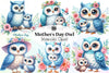 Mother's Day Owl Clipart Bundle