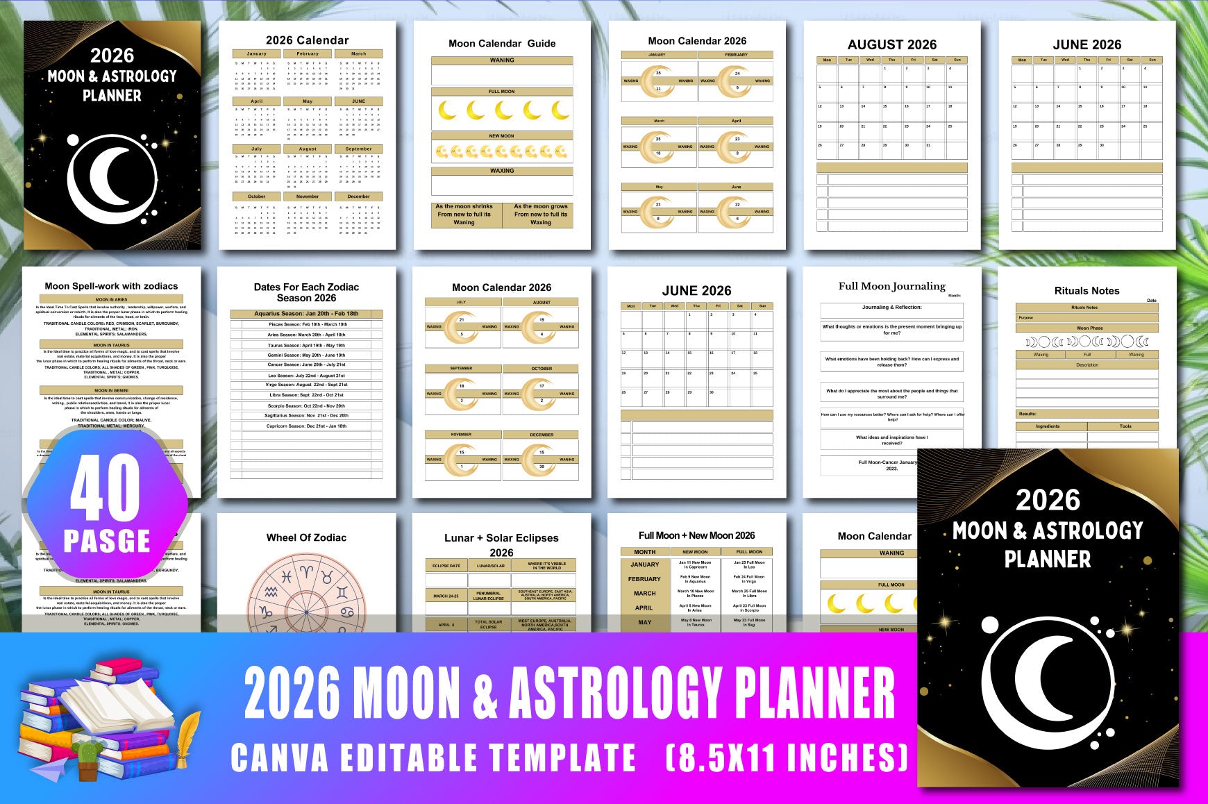 Moon Astrology Planner