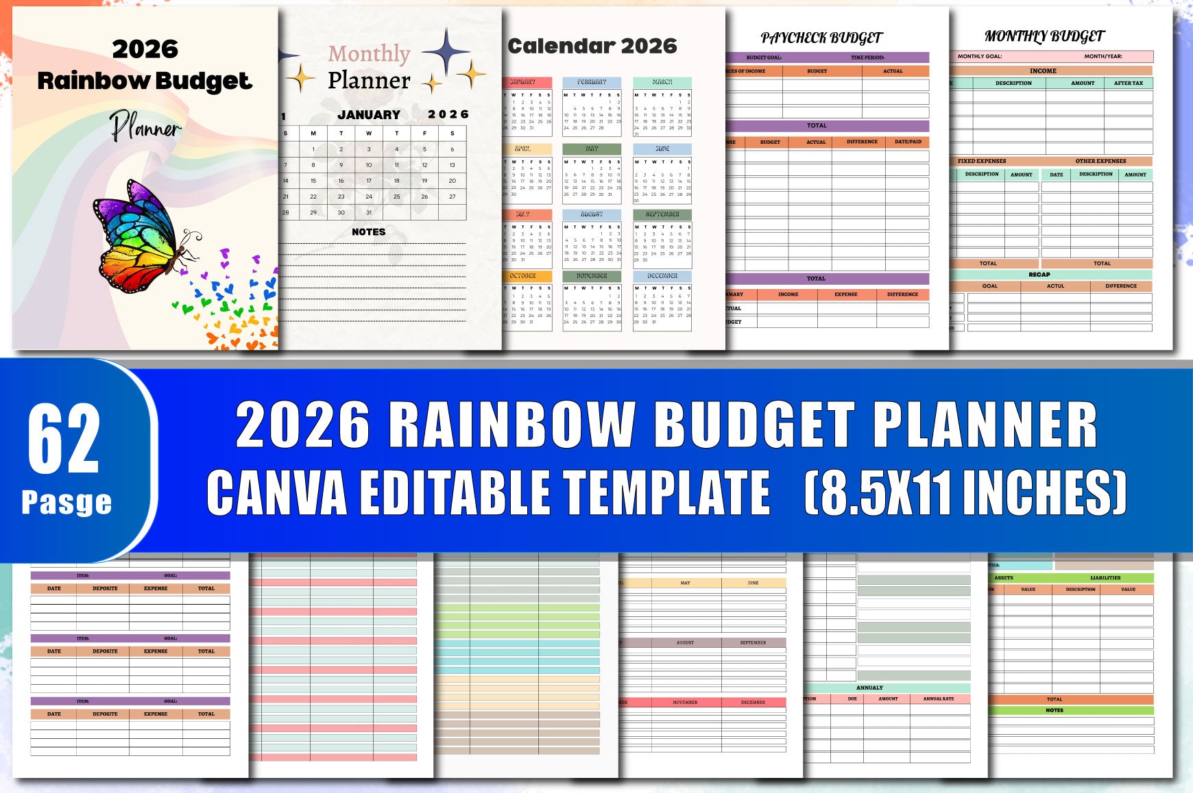 Rainbow Budget Planner