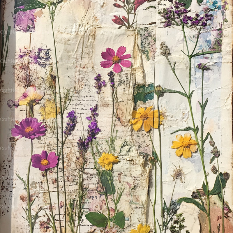 Wildflowers Collage Clipart Bundle - CraftNest - Digital Crafting and Art