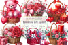 Valentine Gift Basket Clipart Bundle
