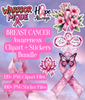 Breast Cancer Awareness Clipart Bundle