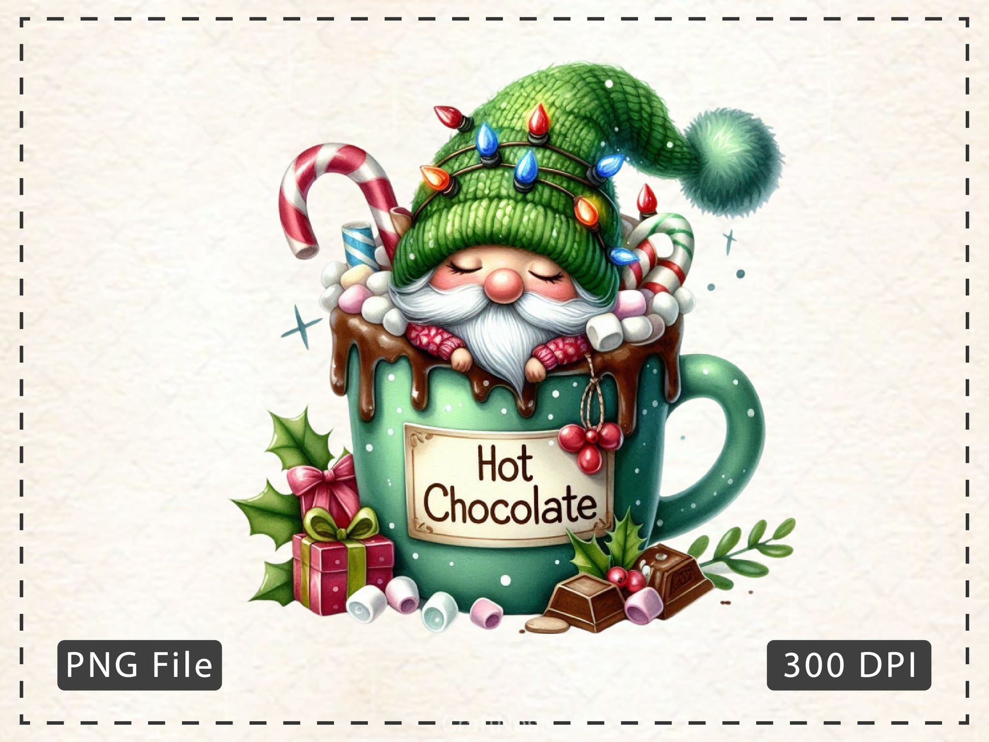 Holiday Christmas Coffee With Gnome Clipart Bundle - CraftNest - Digital Crafting and Art