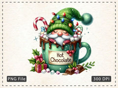 Holiday Christmas Coffee With Gnome Clipart Bundle - CraftNest - Digital Crafting and Art