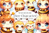Bee Character Clipart Bundle