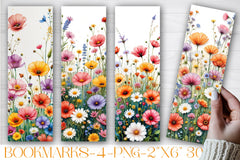 Spring Flower Garden Bookmark Design - CraftNest - Digital Crafting and Art