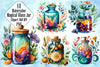 Magical Glass Jar Clipart Bundle