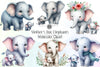 Mother's Day Elephants Clipart Bundle