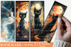 Halloween Cat Bookmark Junk Journal - CraftNest - Digital Crafting and Art
