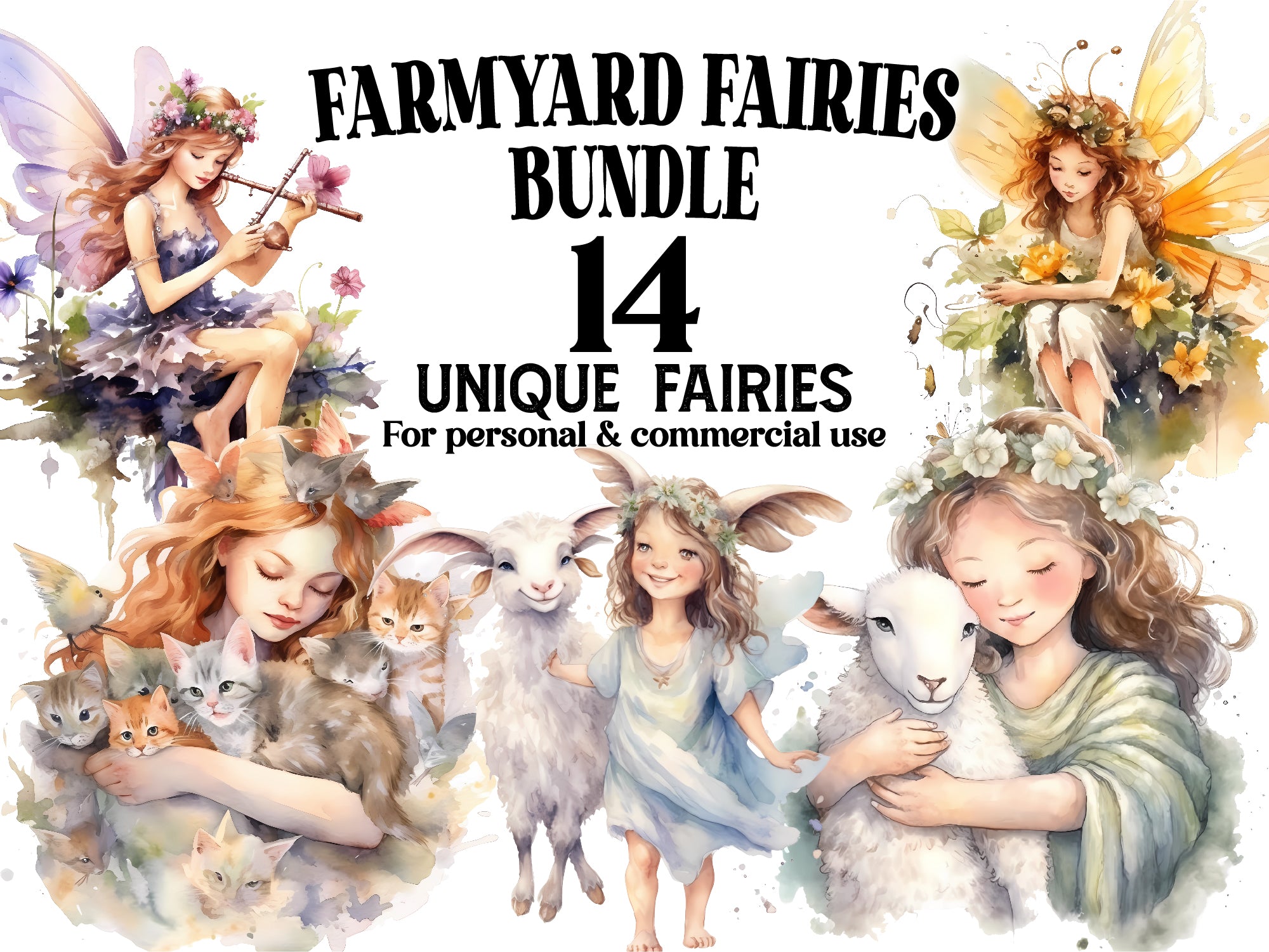 Farmyard Fairies Clipart - CraftNest