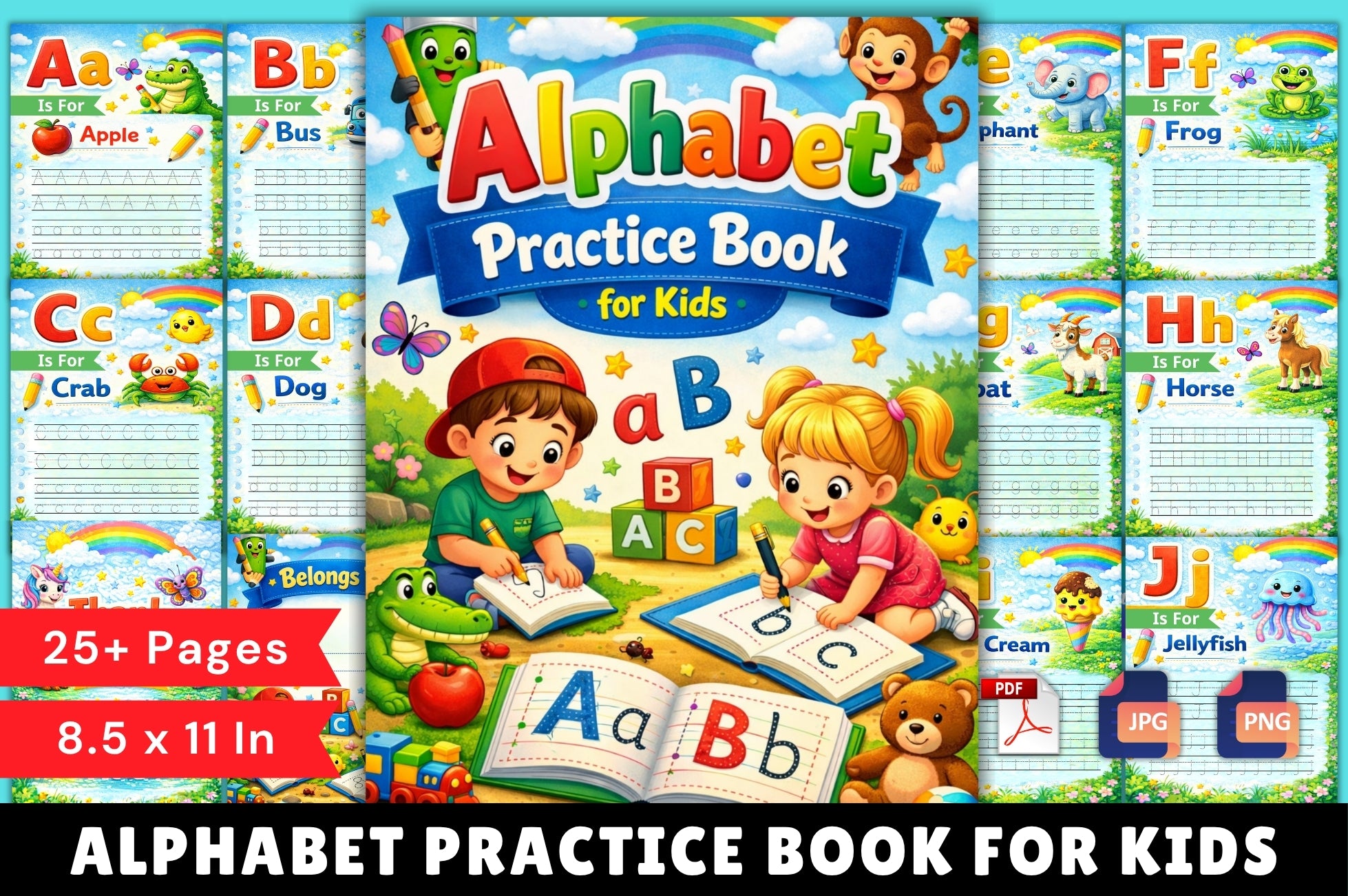 Alphabet Practice Workbook for Kids