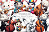 Funny Animals Musicians Clipart Bundle
