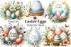Easter Eggs Clipart Bundle