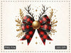 Christmas Reindeer Bow Clipart Bundle