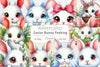 Easter Bunny Peeking Clipart Bundle 2