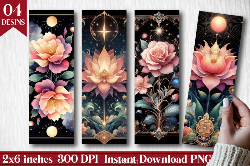 Flowers Bookmark Junk Journal 2 - CraftNest - Digital Crafting and Art