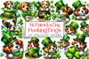St Patrick's Day Peeking Dogs Clipart Bundle