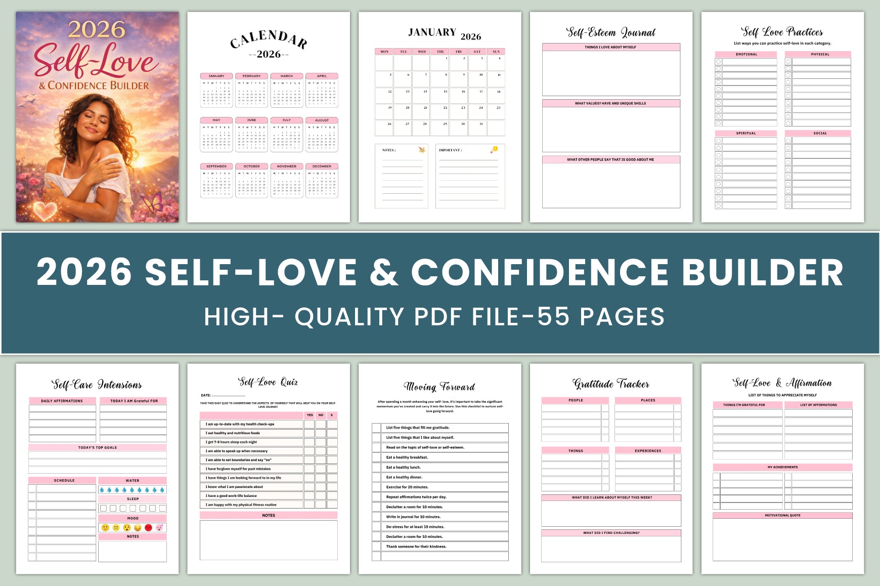 Self Love Confidence Builder Journal