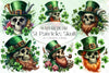St Patricks Day Skull Clipart Bundle