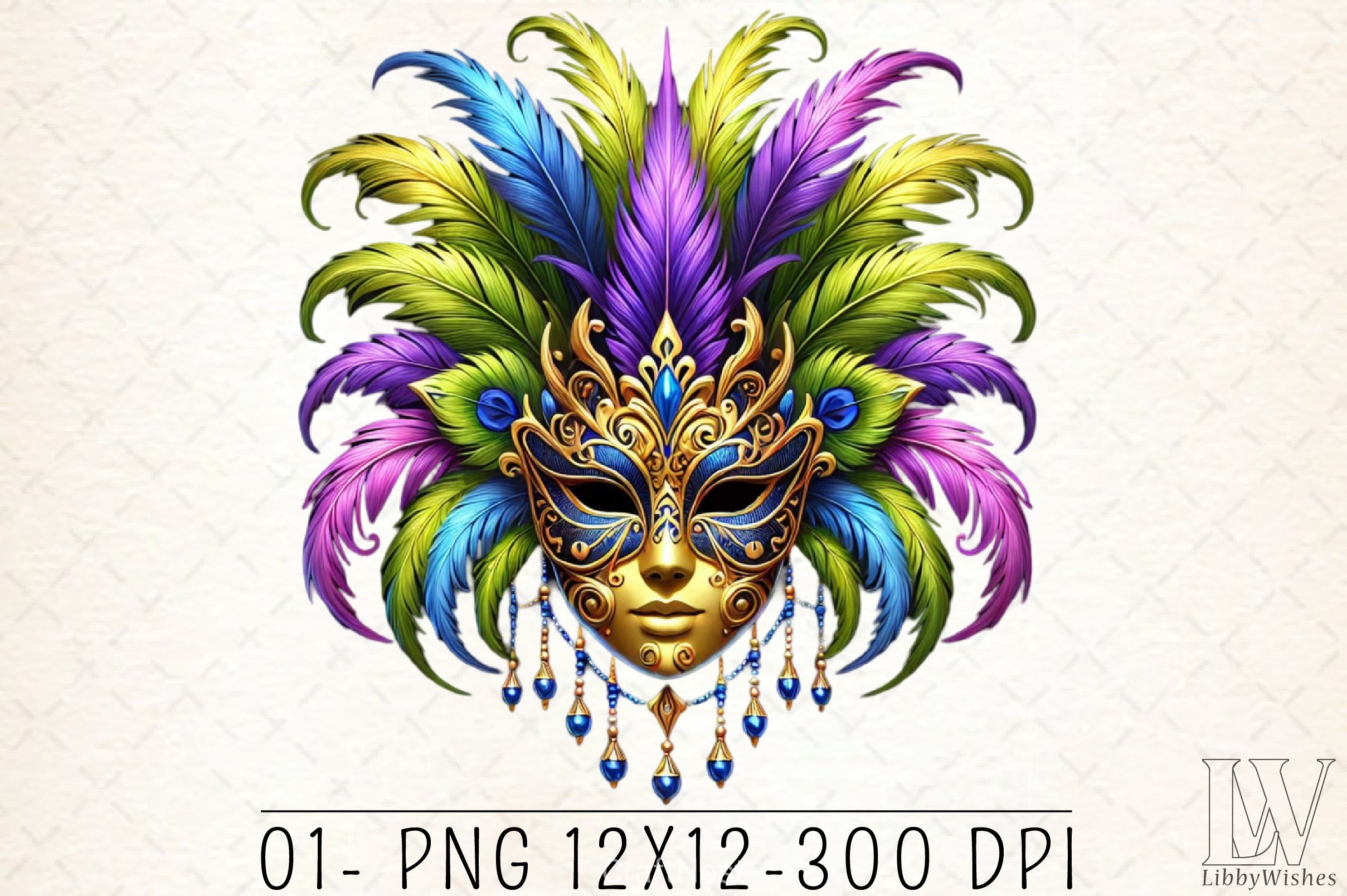 Mardi Gras Mask Clipart Bundle 2 - CraftNest - Digital Crafting and Art
