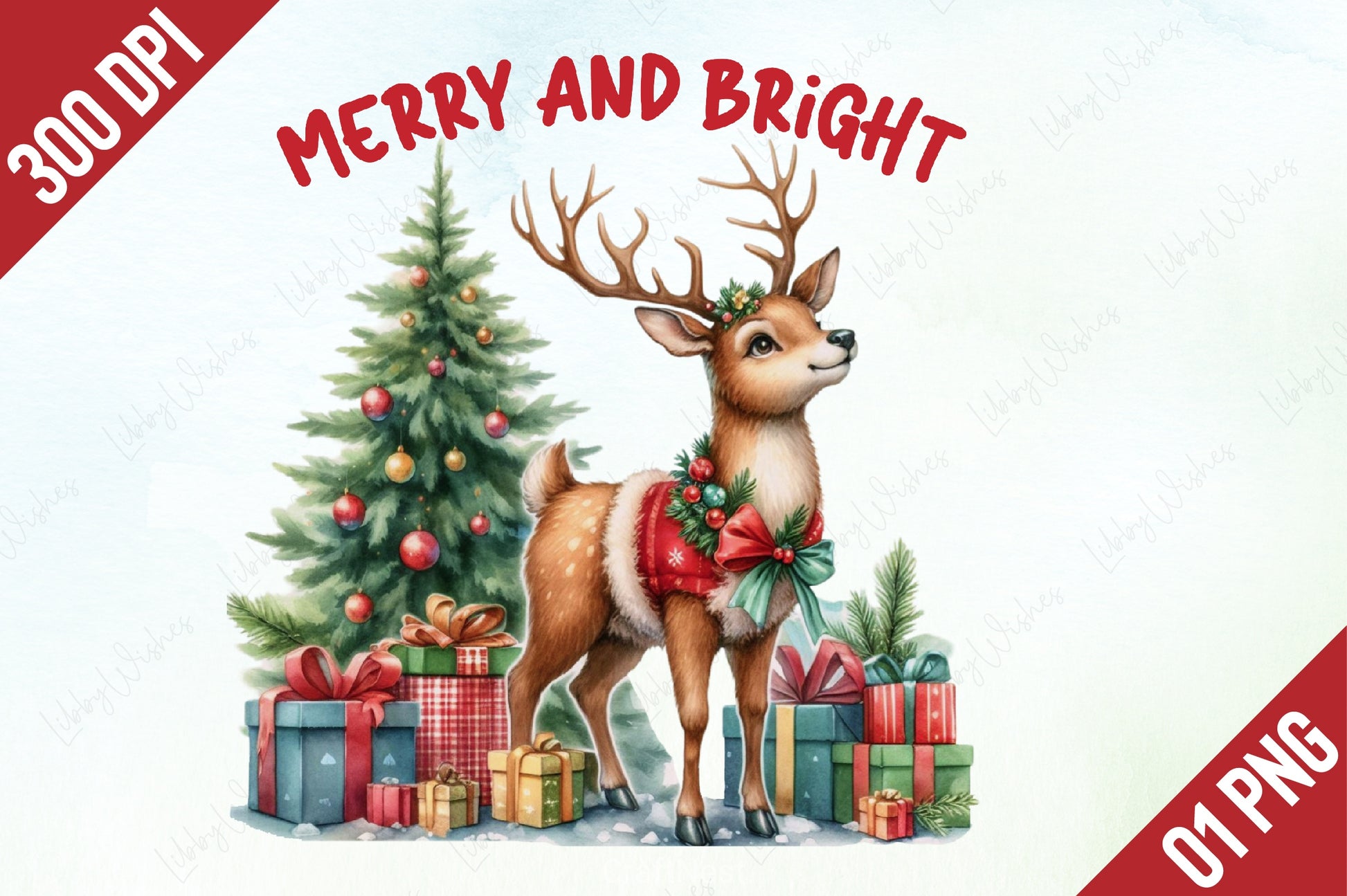 Merry & Bright Christmas Clipart Bundle - CraftNest - Digital Crafting and Art