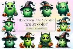 Halloween Monster Clipart Bundle 4 - CraftNest - Digital Crafting and Art