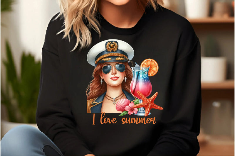 Matrose Sailor Marine Summer Girl Clipart Bundle - CraftNest - Digital Crafting and Art