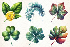 Green Summer Foliage Clipart Bundle 3 - CraftNest - Digital Crafting and Art