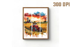 Brushstroke Summer Farm Clipart Bundle 1 - CraftNest - Digital Crafting and Art