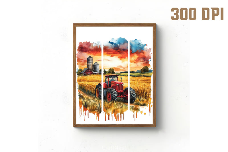 Brushstroke Summer Farm Clipart Bundle 1 - CraftNest - Digital Crafting and Art