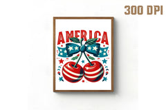 4th of July Coquette Cherry Clipart Bundle - CraftNest - Digital Crafting and Art