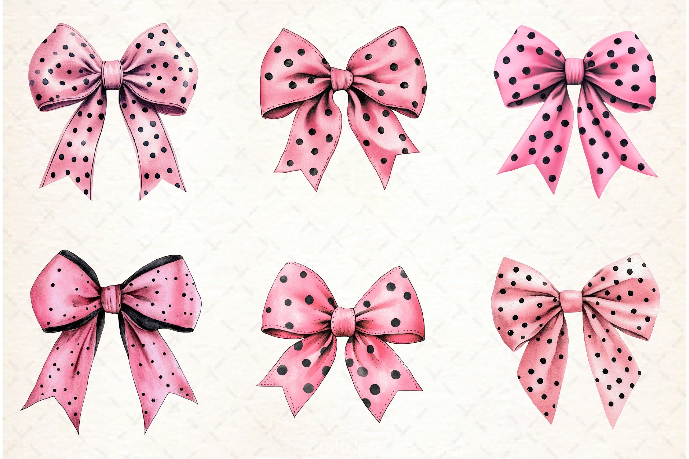 Halloween Coquette Bow Clipart Bundle 2 - CraftNest - Digital Crafting and Art