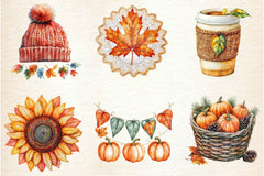 Crochet Autumn Clipart Bundle 3 - CraftNest - Digital Crafting and Art
