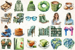 Book Lover Clipart Bundle - CraftNest - Digital Crafting and Art