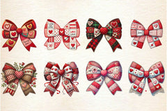 Patchwork Valentine's Day Bow Clipart Bundle 2 - CraftNest - Digital Crafting and Art
