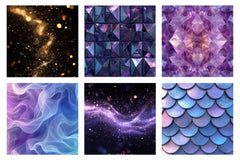 Luminous Purple Seamless Digital Papers - CraftNest - Digital Crafting and Art