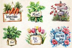 Garden Sign Clipart Bundle - CraftNest - Digital Crafting and Art