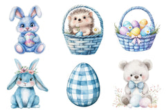 Blue Easter Clipart - CraftNest - Digital Crafting and Art