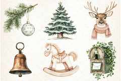 Cozy Rustic Christmas Clipart Bundle - CraftNest - Digital Crafting and Art
