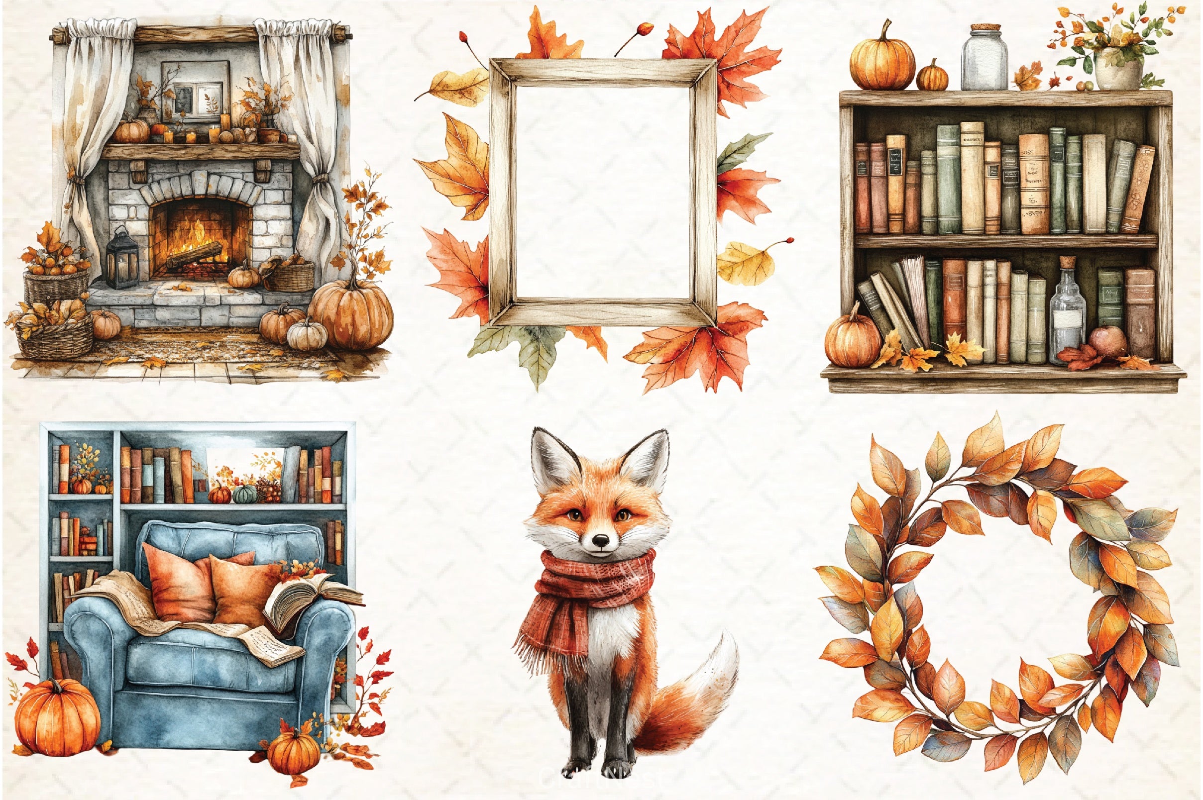Autumn Mood Clipart Bundle 2 - CraftNest - Digital Crafting and Art