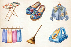 Housekeeping Clipart Bundle - CraftNest - Digital Crafting and Art