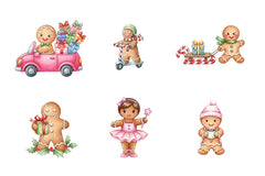 Christmas Gingerbread Man Clipart Bundle 4 - CraftNest - Digital Crafting and Art