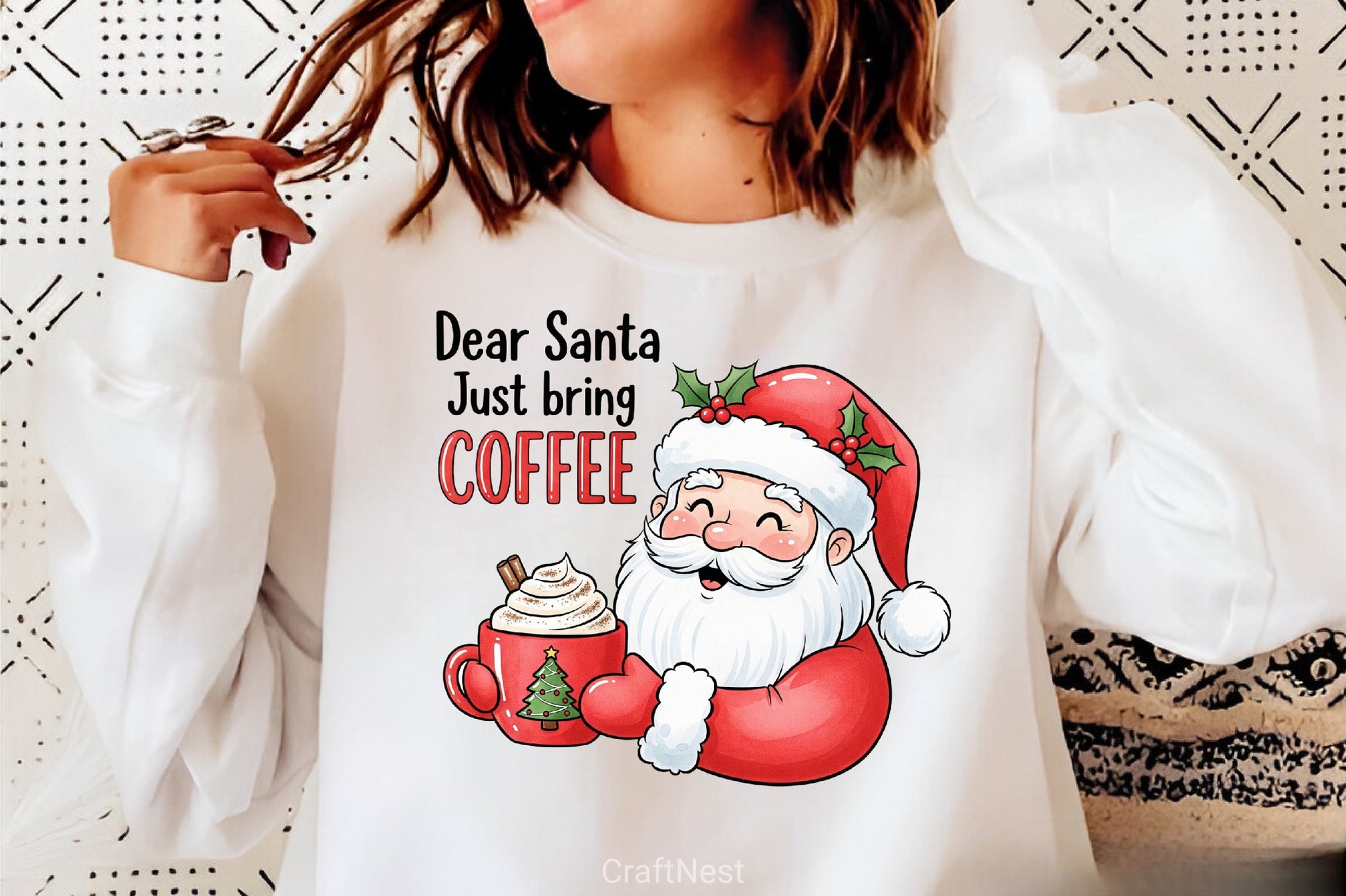 Dear Santa Coffee Clipart Bundle - CraftNest - Digital Crafting and Art