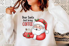 Dear Santa Coffee Clipart Bundle - CraftNest - Digital Crafting and Art